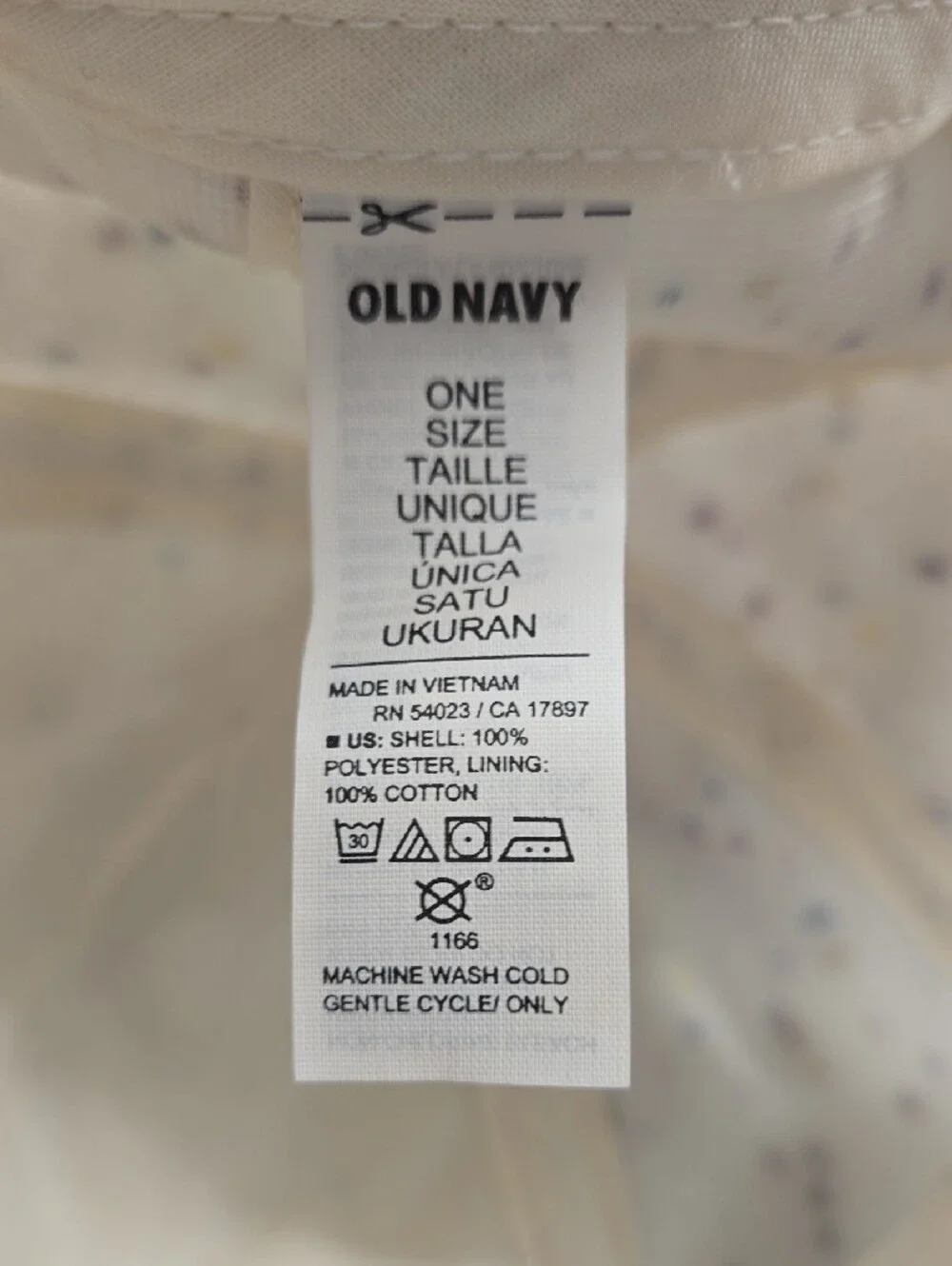 Old Navy Cream Speckled Knit Bucket Hat for Kids